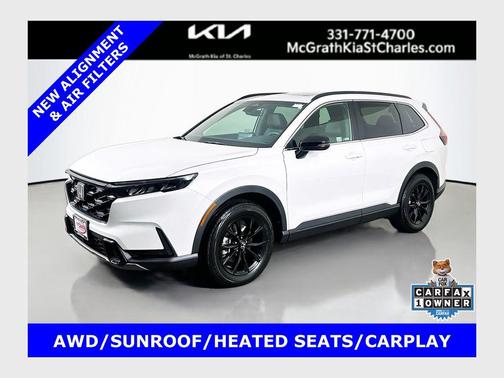 Platinum White Pearl 2024 Honda CR-V Hybrid Sport AWD