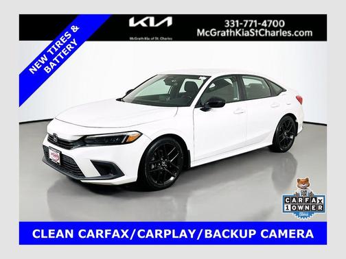 Platinum White Pearl 2022 Honda Civic Sport