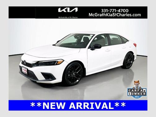 Platinum White Pearl 2022 Honda Civic Sport