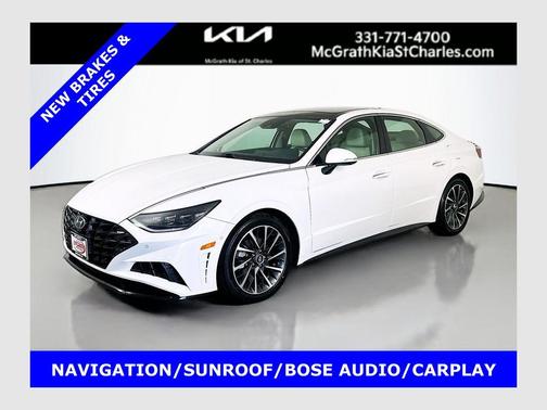 Quartz White 2022 Hyundai SONATA Limited