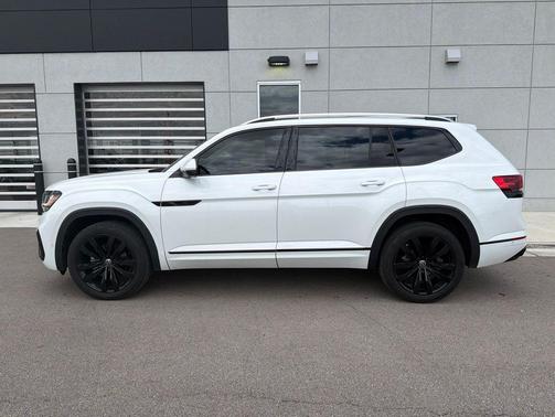 Opal White 2023 Volkswagen Atlas 3.6L SEL Premium
