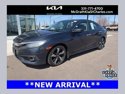 Cosmic Blue Metallic 2017 Honda Civic Touring