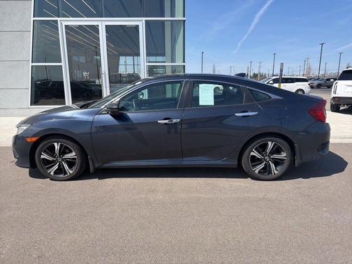 Cosmic Blue Metallic 2017 Honda Civic Touring