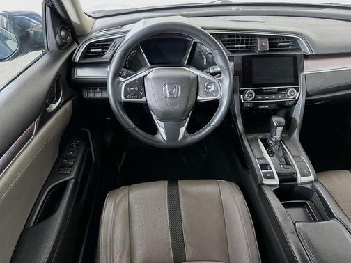 Cosmic Blue Metallic 2017 Honda Civic Touring