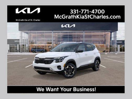 Clear White/Black Roof 2026 Kia Seltos S