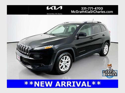 Diamond Black Crystal Pearlcoat 2018 Jeep Cherokee Latitude