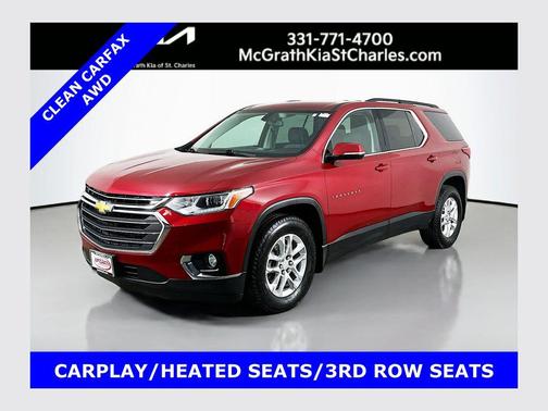 Cajun Red Tintcoat 2019 Chevrolet Traverse LT Cloth
