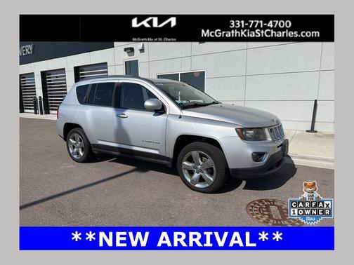 Bright Silver Metallic Clearcoat 2014 Jeep Compass Limited