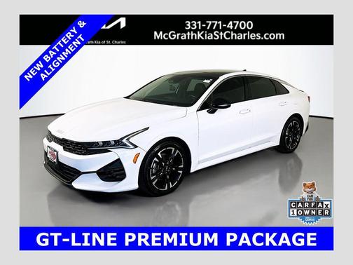 Glacial White Pearl 2022 Kia K5 GT-Line