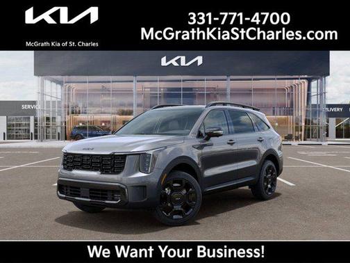 Steel Gray 2026 Kia Sorento Hybrid SX Prestige