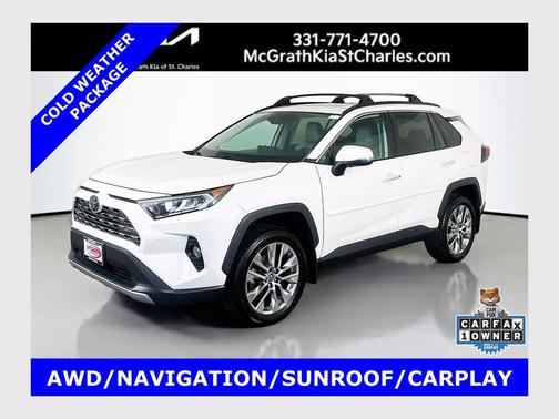 Blizzard Pearl 2019 Toyota RAV4 Limited