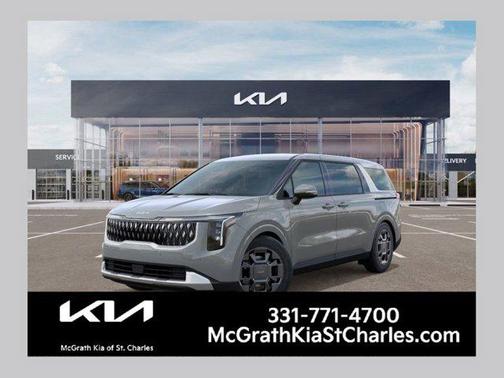 Ceramic Silver 2026 Kia Carnival Hybrid EX