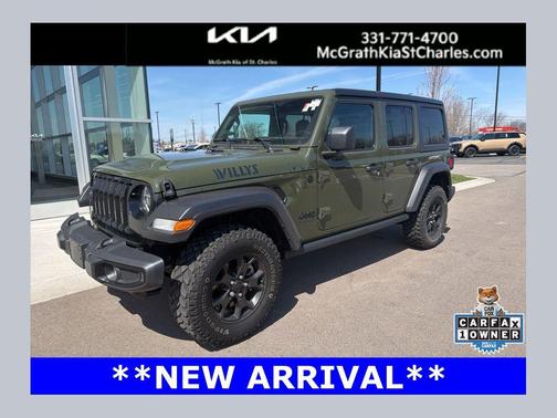 Sarge Green Clearcoat 2022 Jeep Wrangler Willys