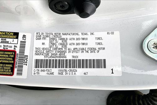 2022 Toyota Tundra SR5