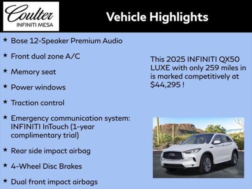 2025 INFINITI QX50 Luxe AWD
