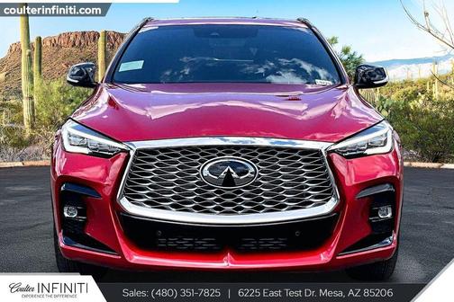Dynamic Sunstone Red 2025 INFINITI QX55 ESSENTIAL