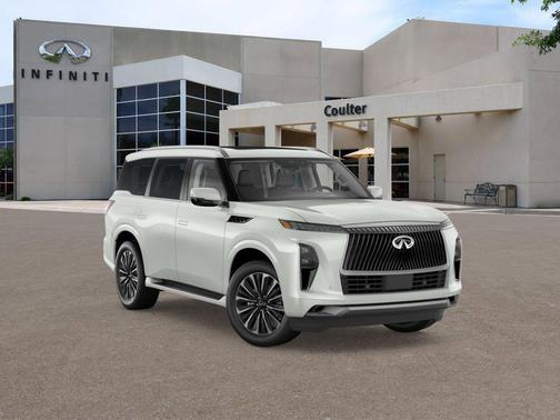Radiant White 2026 INFINITI QX80 Luxe