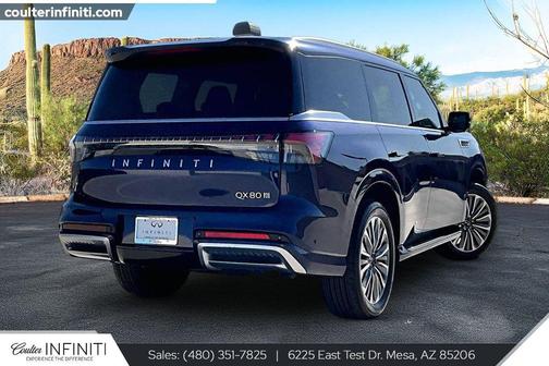 Grand Blue 2025 INFINITI QX80 Luxe