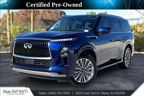 Grand Blue 2025 INFINITI QX80 Luxe