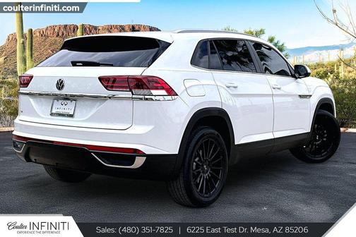 Pure White 2020 Volkswagen Atlas Cross Sport 2.0T SE w/Technology