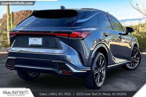 Cloudburst Gray 2025 Lexus RX 350 F SPORT Design
