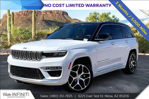 Bright White Clearcoat 2022 Jeep Grand Cherokee Summit