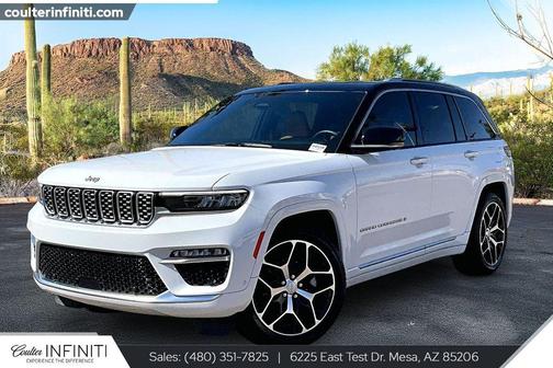Bright White Clearcoat 2022 Jeep Grand Cherokee Summit