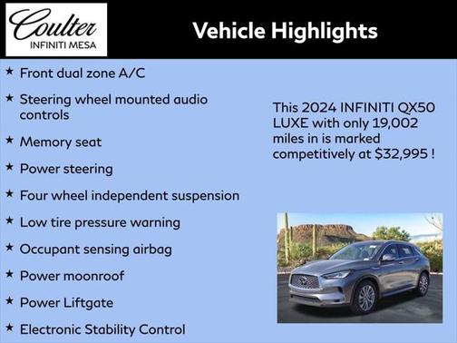 2024 INFINITI QX50 LUXE