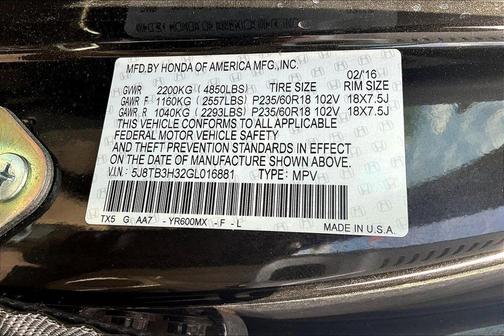 2016 Acura RDX Base