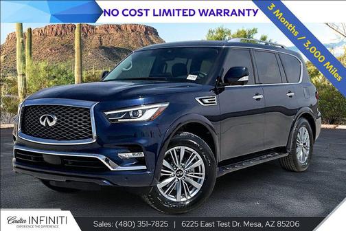 Hermosa Blue 2022 INFINITI QX80 Luxe