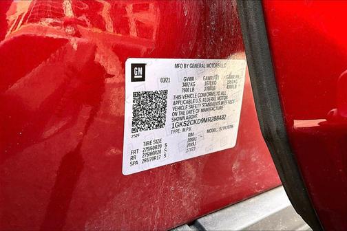 Cayenne Red Tintcoat 2021 GMC Yukon 4WD AT4