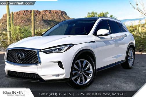 Majestic White 2020 INFINITI QX50 LUXE