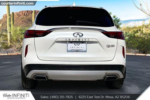 Majestic White 2020 INFINITI QX50 LUXE