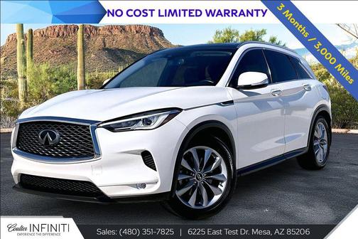 Majestic White 2020 INFINITI QX50 LUXE