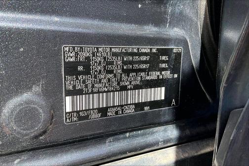 Magnetic Gray Metallic 2021 Toyota RAV4 LE