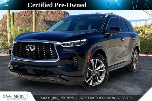 Mineral Black 2025 INFINITI QX60 Luxe
