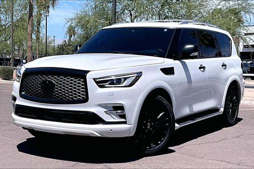 Moonstone White 2021 INFINITI QX80 SENSORY