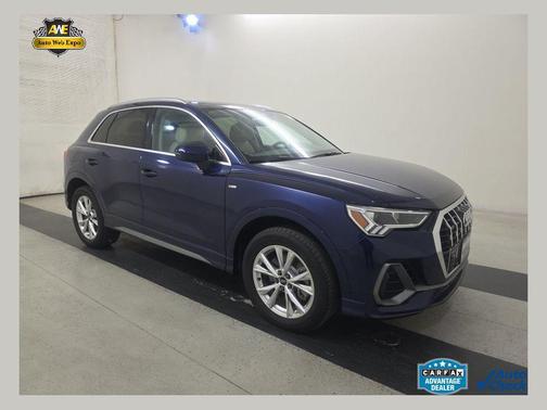 Blue Metallic 2023 Audi Q3 45 S line Premium Plus