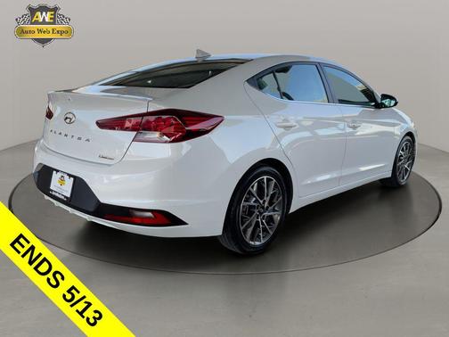 Quartz White Pearl 2020 Hyundai ELANTRA Limited