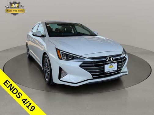 Quartz White Pearl 2020 Hyundai ELANTRA Limited