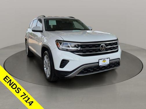 White 2021 Volkswagen Atlas 3.6L SE w/Technology