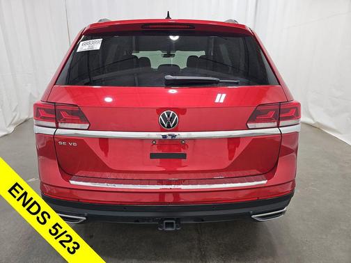 Aurora Red Metallic 2022 Volkswagen Atlas 3.6L SE w/Technology