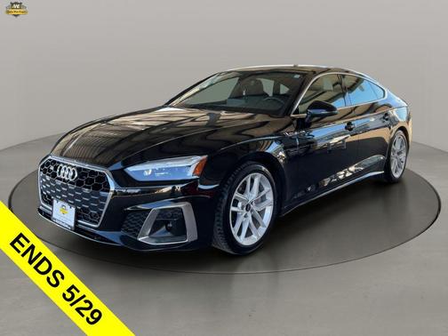 Mythos Black Metallic 2023 Audi A5 Sportback 45 S Line Premium Plus