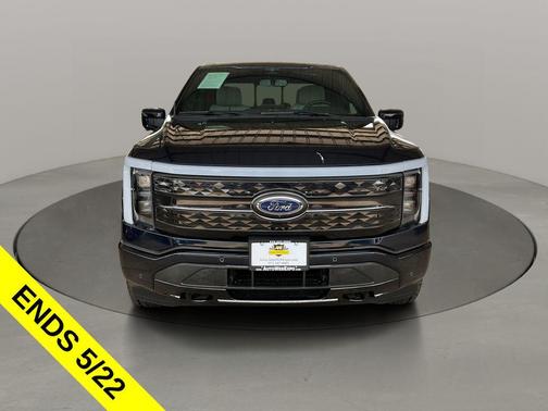 Antimatter Blue Metallic 2023 Ford F-150 Lightning Platinum