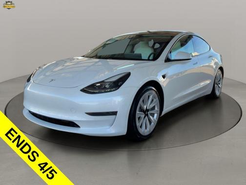 White 2021 Tesla Model 3 Standard Range Plus