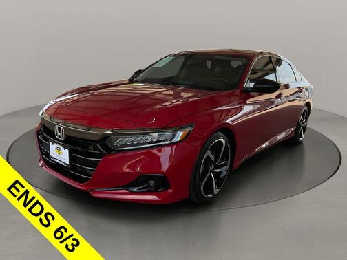Radiant Red Metallic 2021 Honda Accord Sport SE 1.5T
