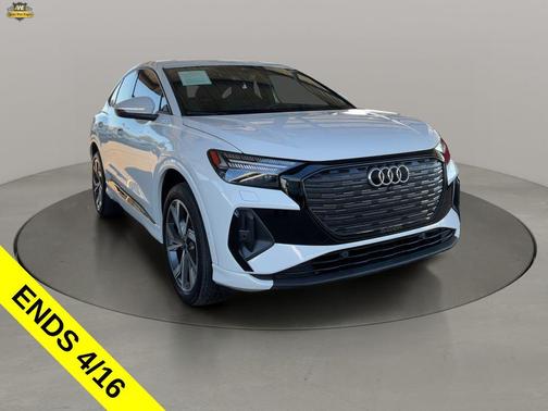 Glacier White Metallic 2023 Audi Q4 e-tron Sportback Prestige 50 quattro