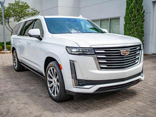 Crystal White Tricoat 2023 Cadillac Escalade ESV Premium Luxury Platinum