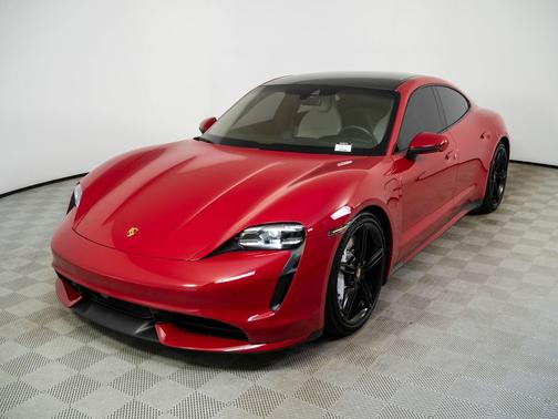 Carmine Red 2020 Porsche Taycan Turbo