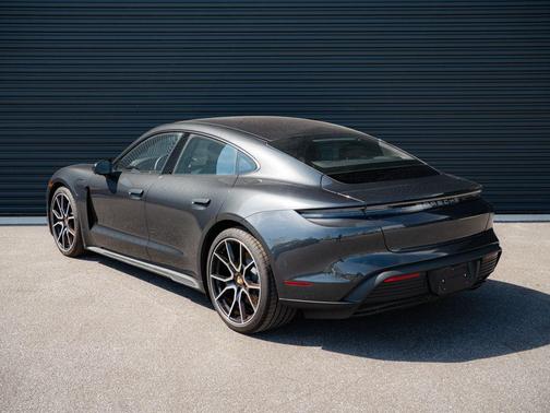 Volcano Grey Metallic 2025 Porsche Taycan 4